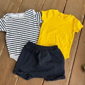 Baby Boy Onesie & Shorts Bundle